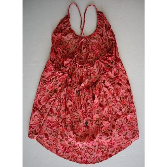 Free People OB1486669 Women's Sz Large Pink Pixie Printed Tunic Top - Picture 2 of 8